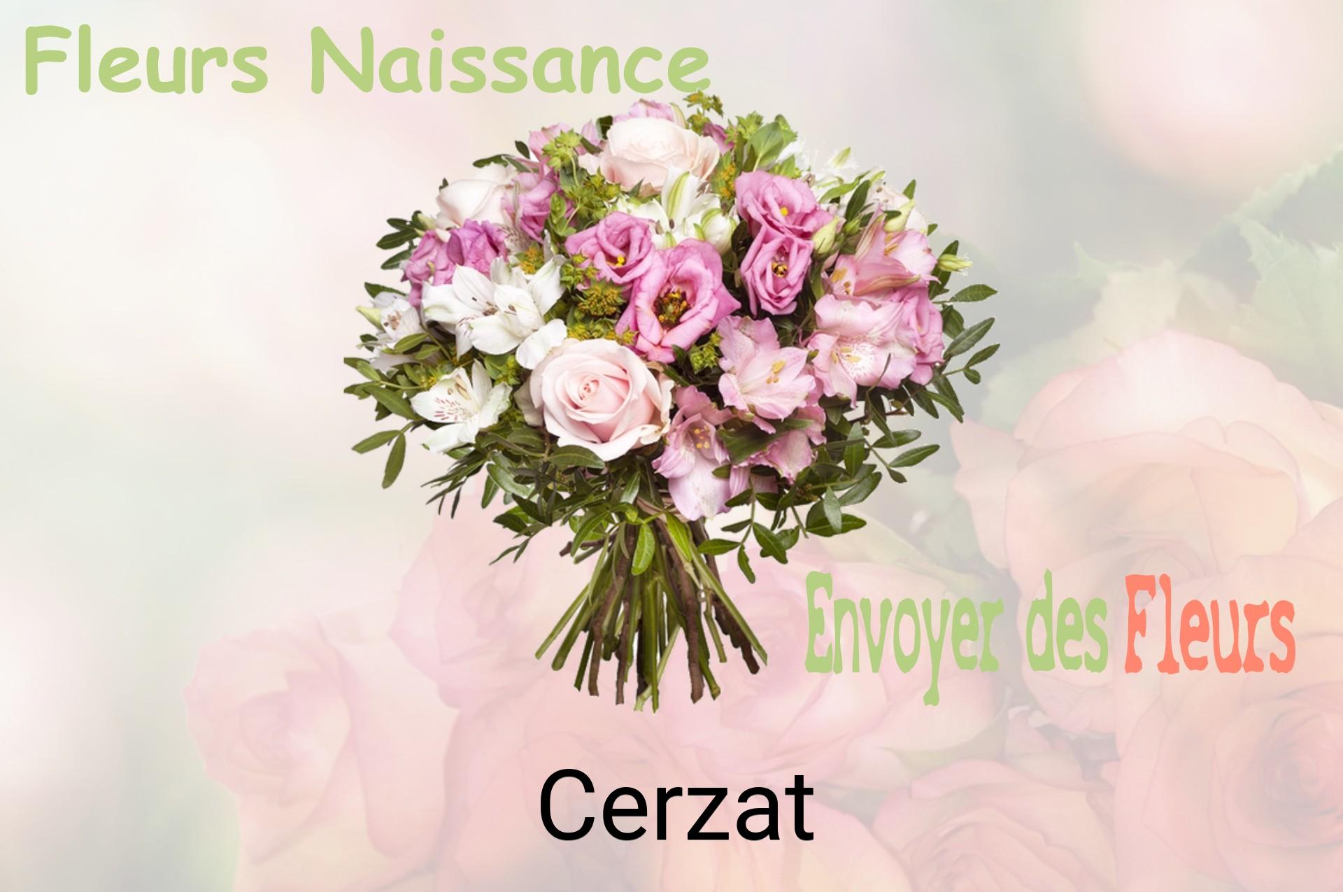 Bouquet de fleurs de naissance livré à Cerzat